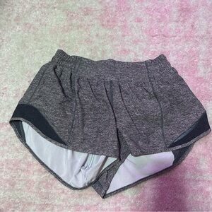 Grey lululemon shorts low rise 2.5 inches size 4